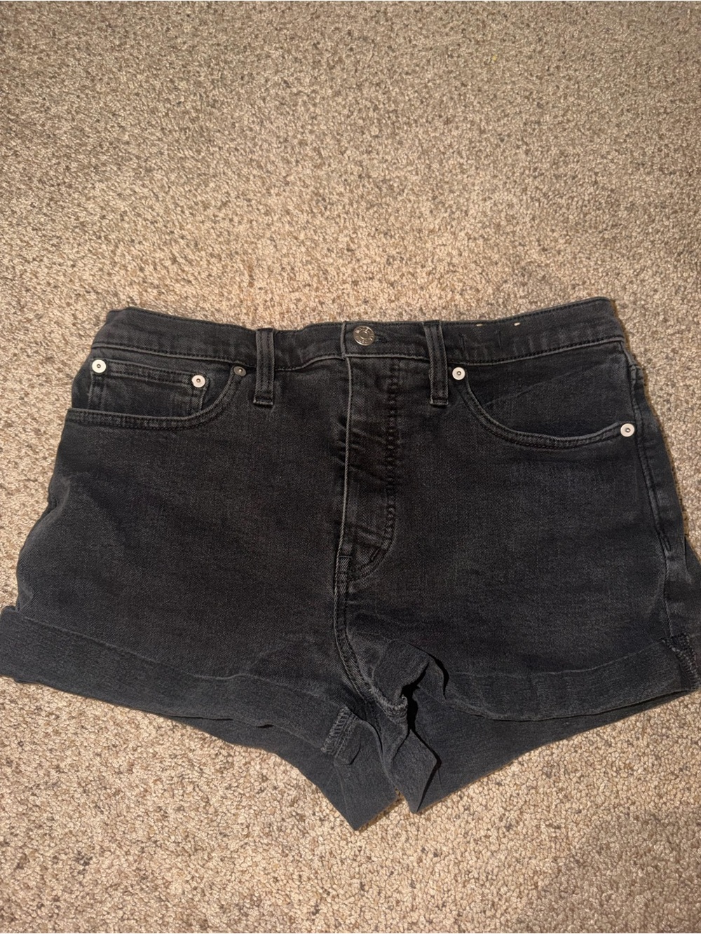 Madewell High-Rise Black Shorts